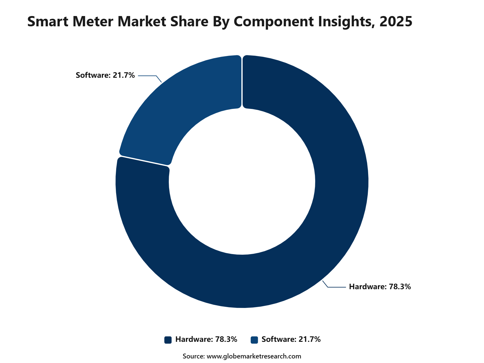 Smart Meter Market Share By Component Insights, 2025