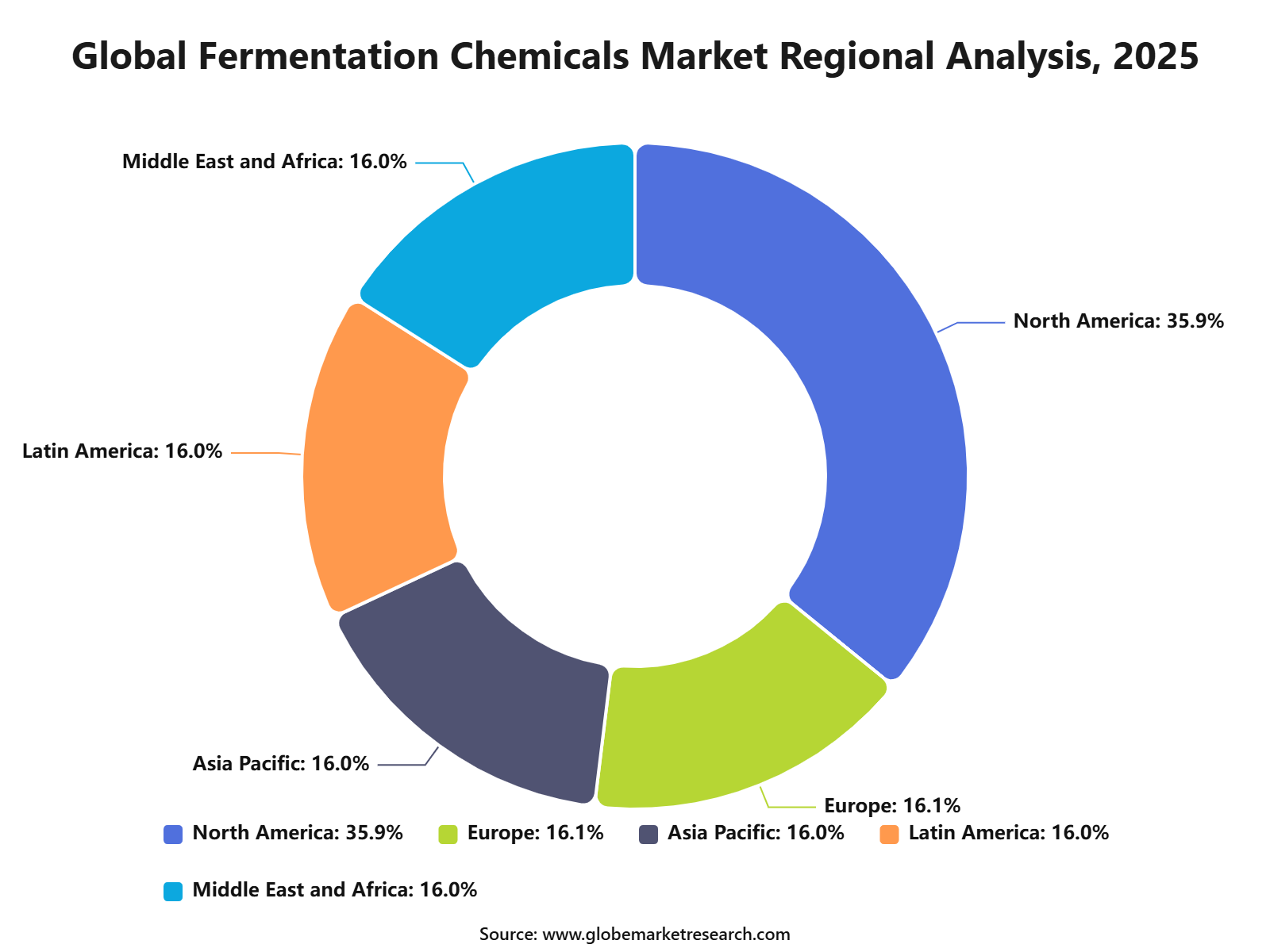 Global Fermentation Chemicals Market Regional Analysis, 2025